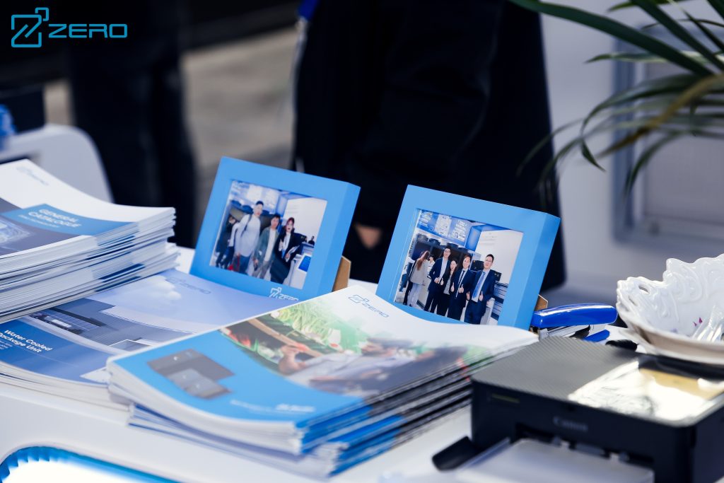 Zero related products, such as brochures are displayed for the clients from the worldwide