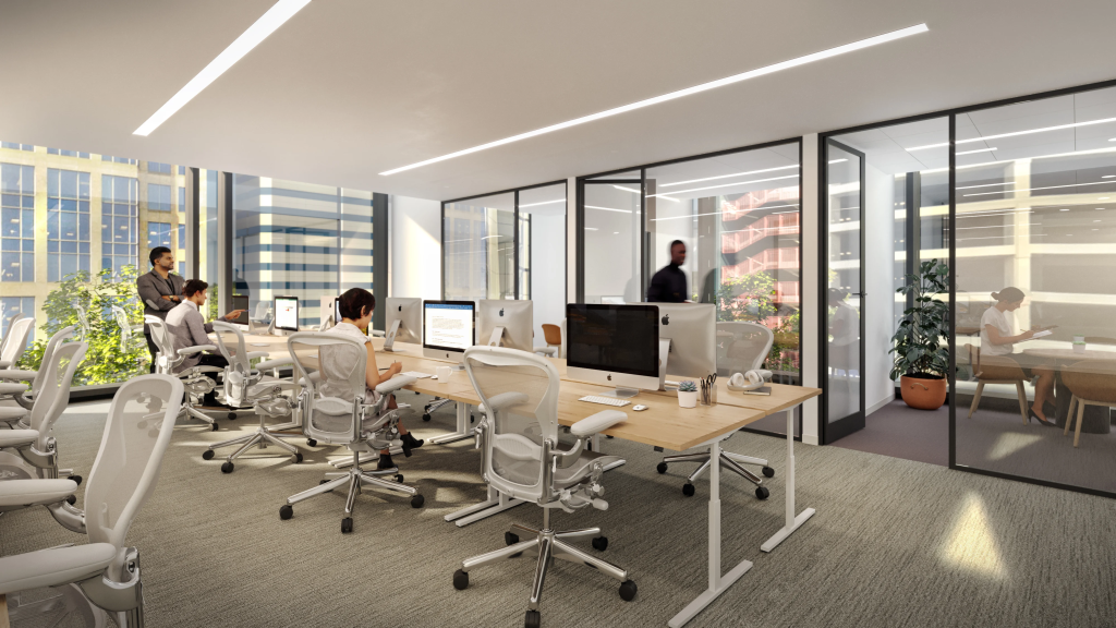 Open office, Conference room, Server room