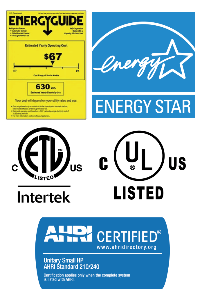 ETL & UL certifications