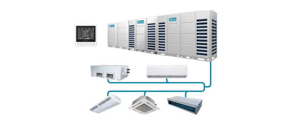 VRF multi-point cooling/heating