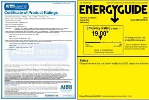 certificate of product rating